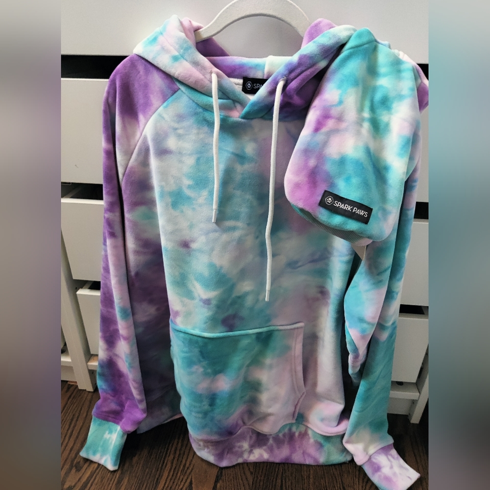 Spark Paws hoodie set (XL human, XS dog)